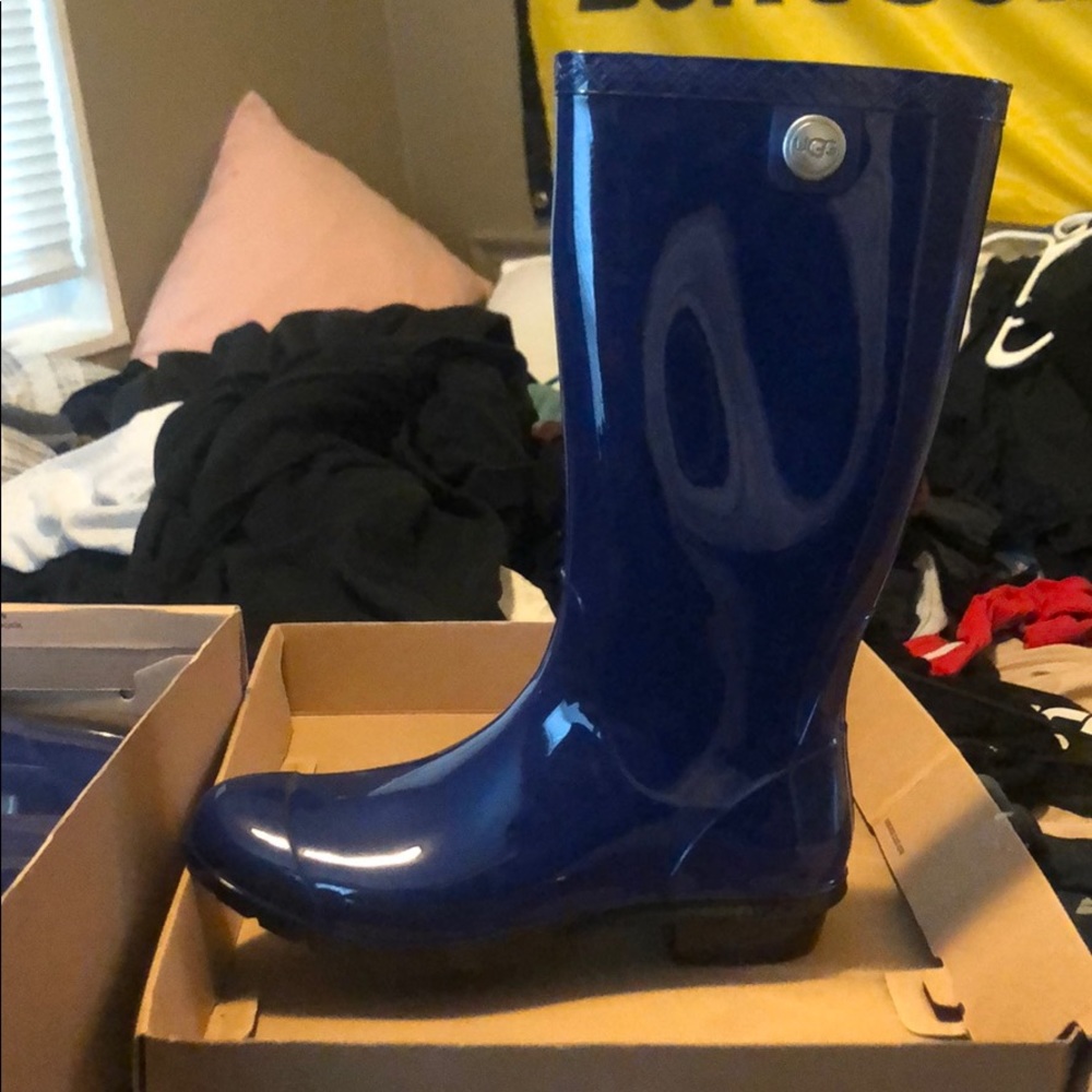 Ugg rain boots - navy blue